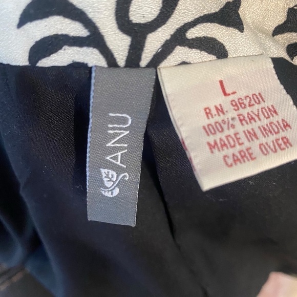 Women’s patchwork art to wear artsy black & white block print kimono jacket … - Picture 3 of 7